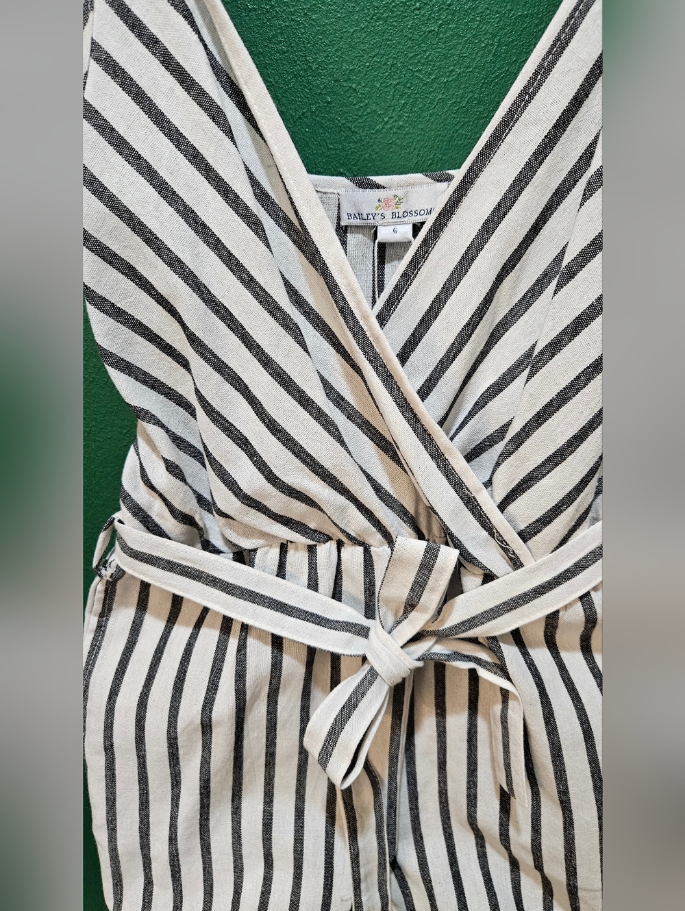 Striped Romper - Picture 3 of 9
